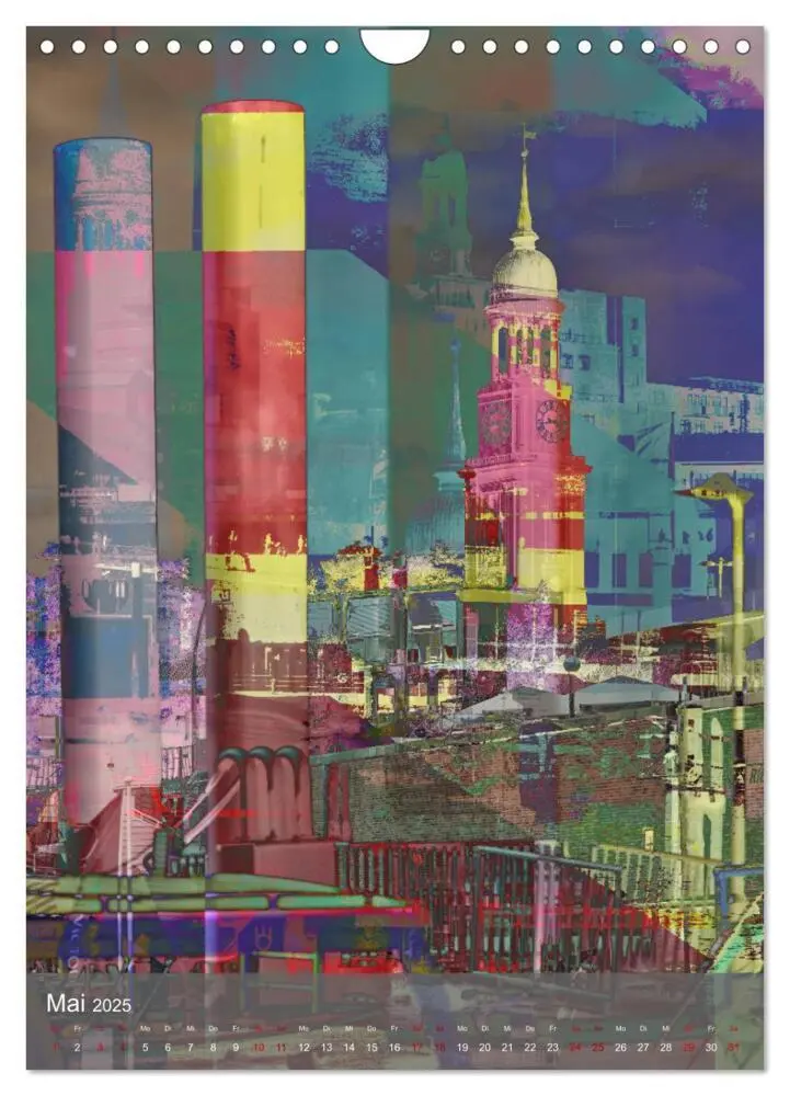 Bild: 9783435956265 | Hamburger HafenArt (Wandkalender 2025 DIN A4 hoch), CALVENDO...