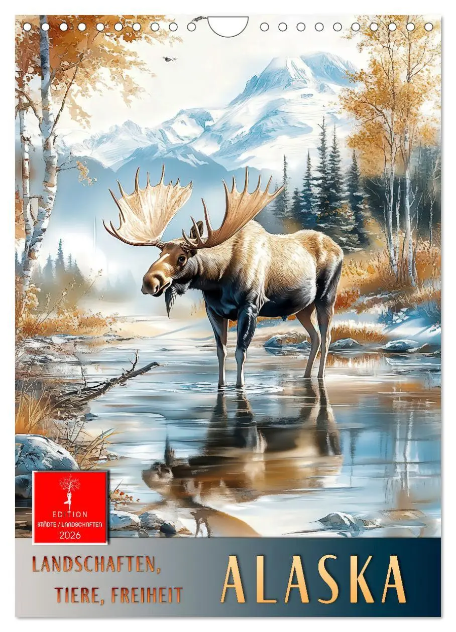 Cover: 9783457286265 | Alaska - Landschaften, Tiere, Freiheit (Wandkalender 2026 DIN A4...