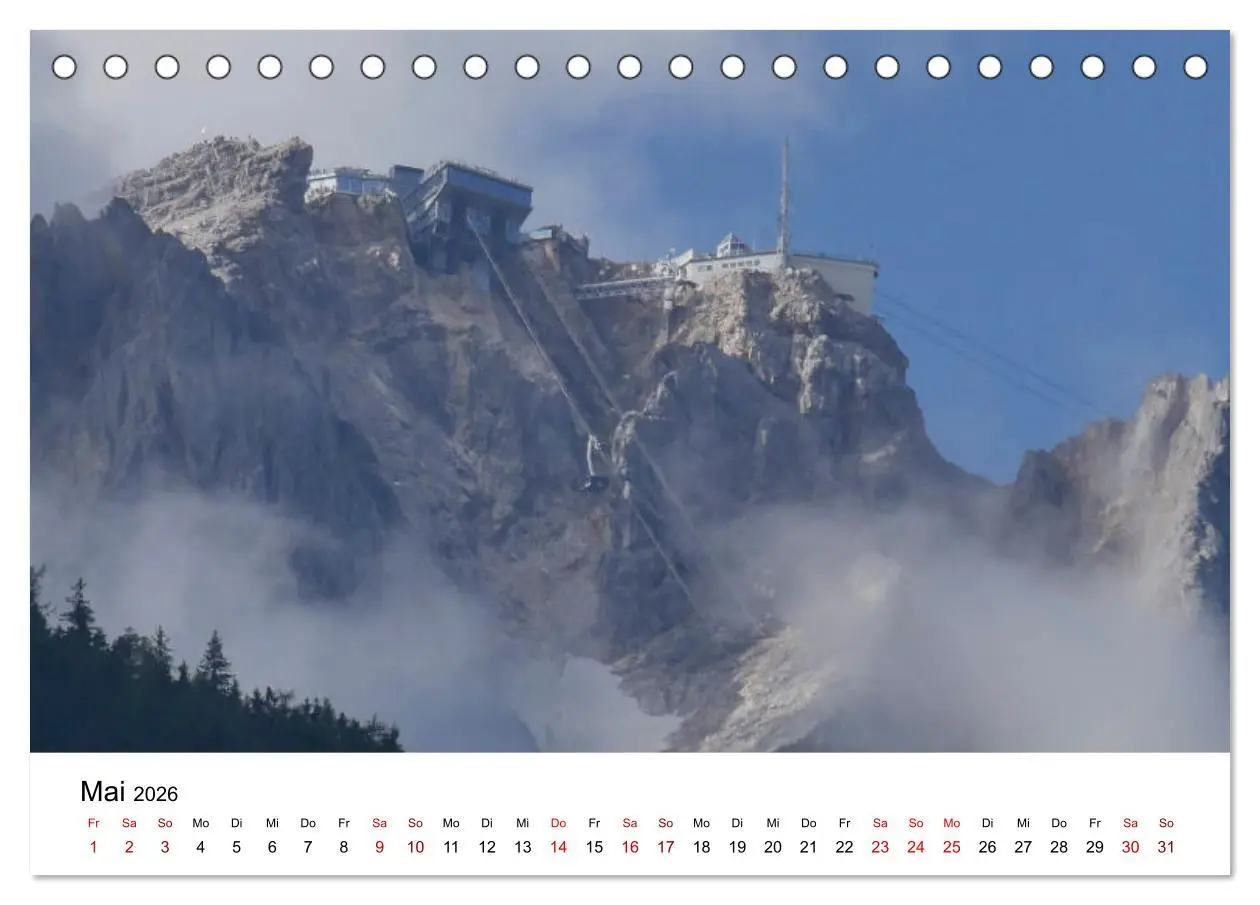 Bild: 9783457426265 | Das Zugspitzegebiet (Tischkalender 2026 DIN A5 quer), CALVENDO...