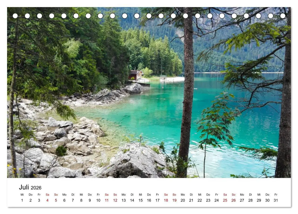 Bild: 9783457426265 | Das Zugspitzegebiet (Tischkalender 2026 DIN A5 quer), CALVENDO...