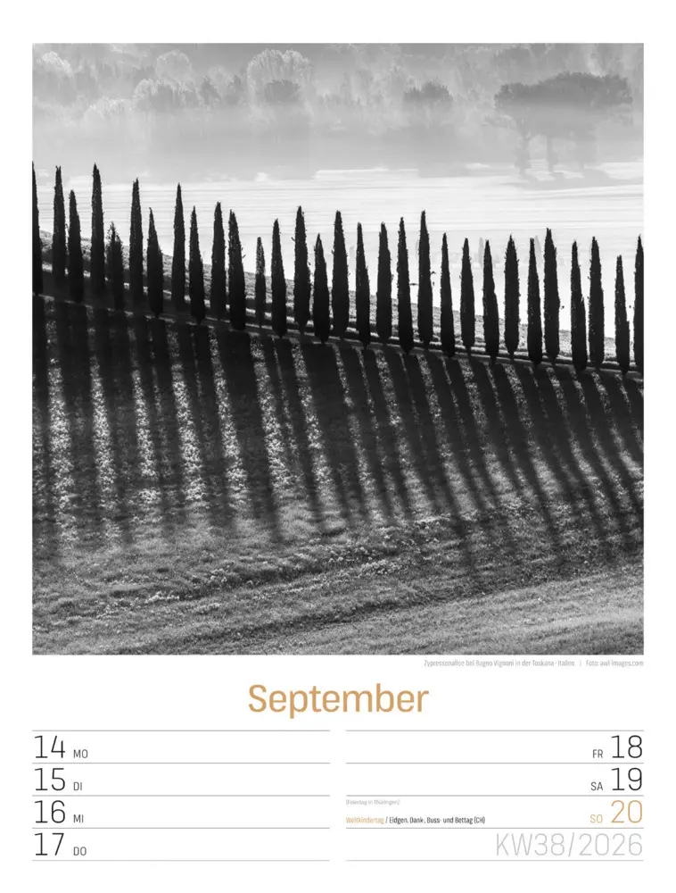 Bild: 9783838436265 | Silent Nature Wochenplaner Kalender 2026 | Ackermann Kunstverlag GmbH