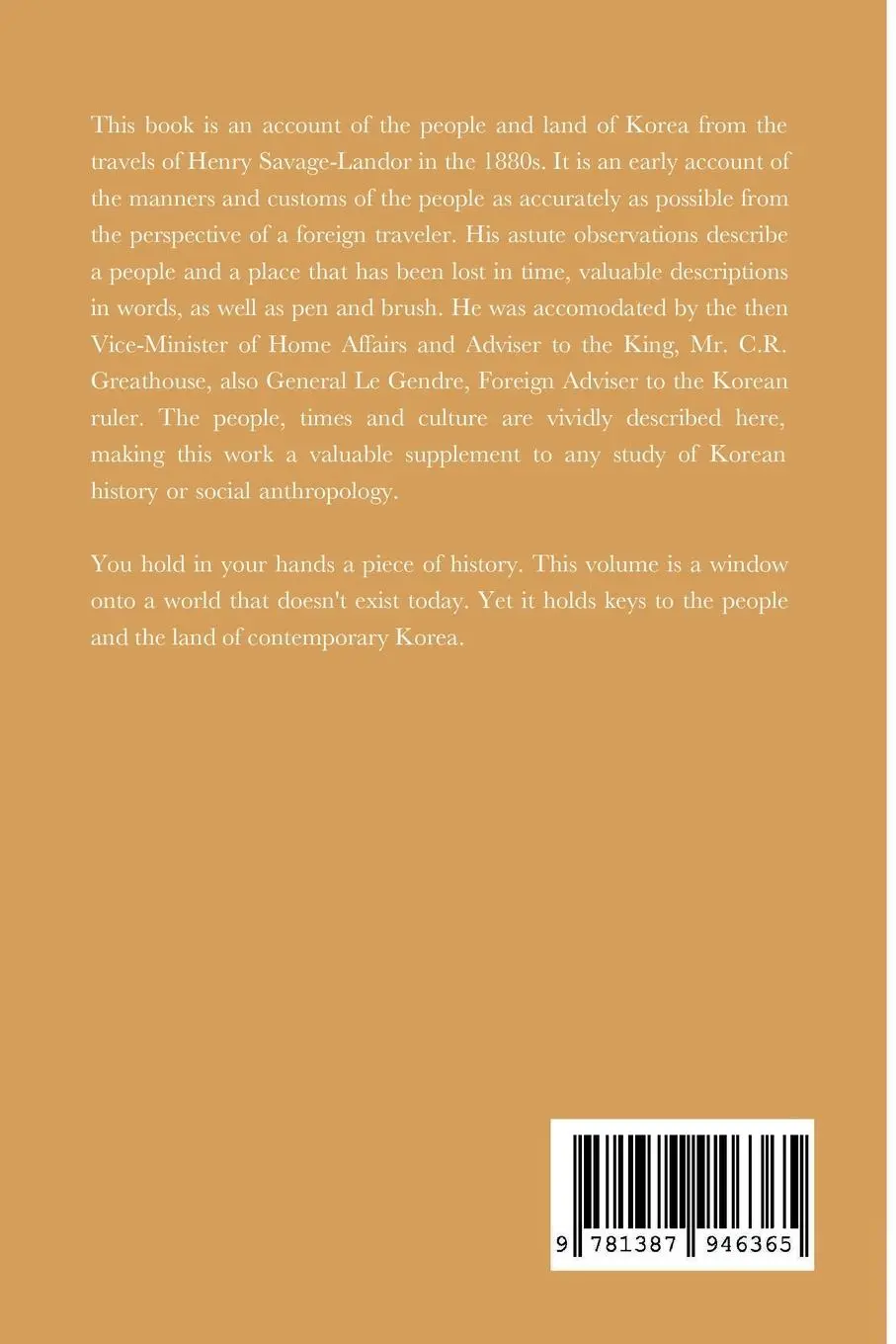 Rückseite: 9781387946365 | Korea or Cho-sen | the Land of the Morning Calm | Savage-Landor | Buch