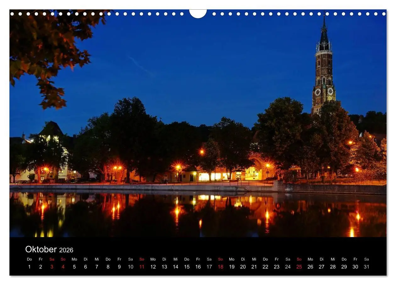 Bild: 9783516126365 | Landshut bei Tag und Nacht (Wandkalender 2026 DIN A3 quer),...