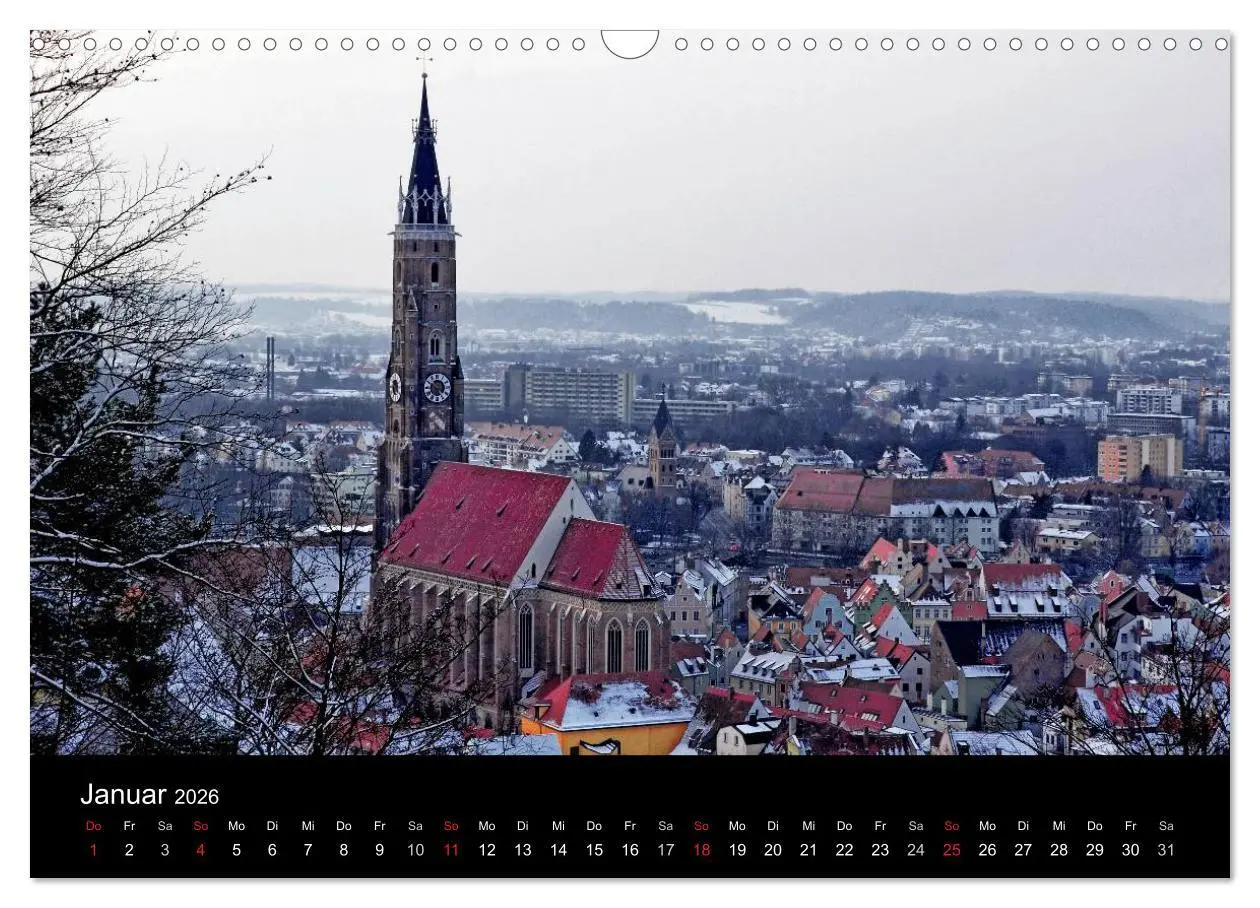 Bild: 9783516126365 | Landshut bei Tag und Nacht (Wandkalender 2026 DIN A3 quer),...