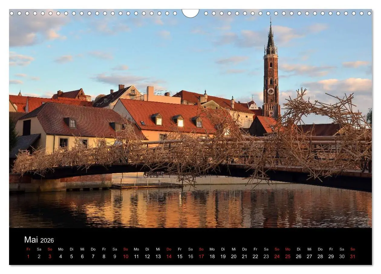 Bild: 9783516126365 | Landshut bei Tag und Nacht (Wandkalender 2026 DIN A3 quer),...