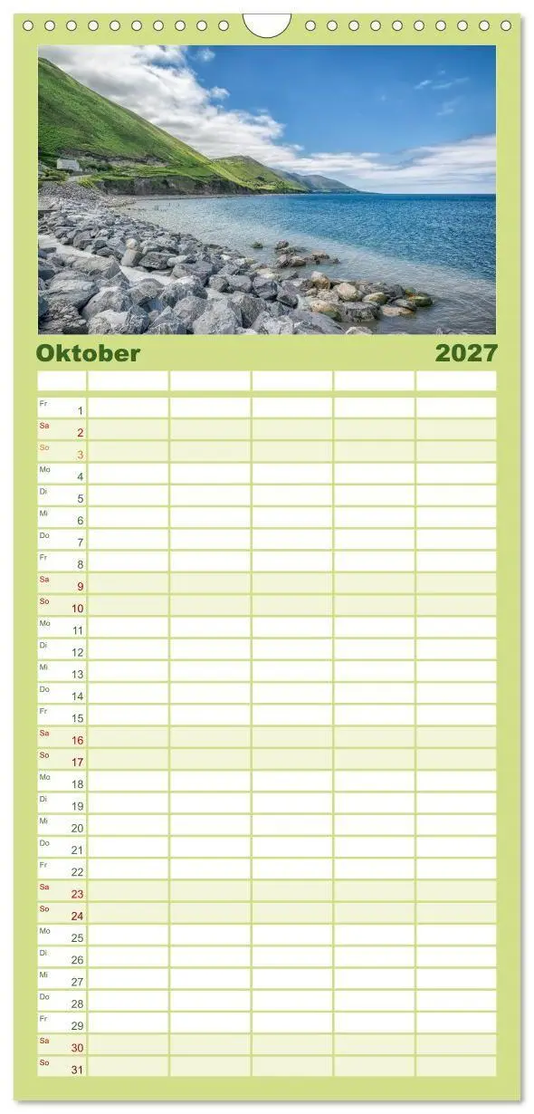Bild: 9783594336465 | Familienplaner 2027 - Irland - Zauberhafte Augenblicke mit 5...