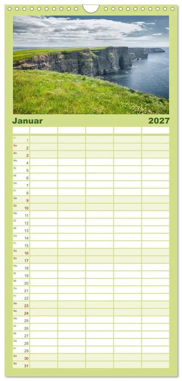 Bild: 9783594336465 | Familienplaner 2027 - Irland - Zauberhafte Augenblicke mit 5...