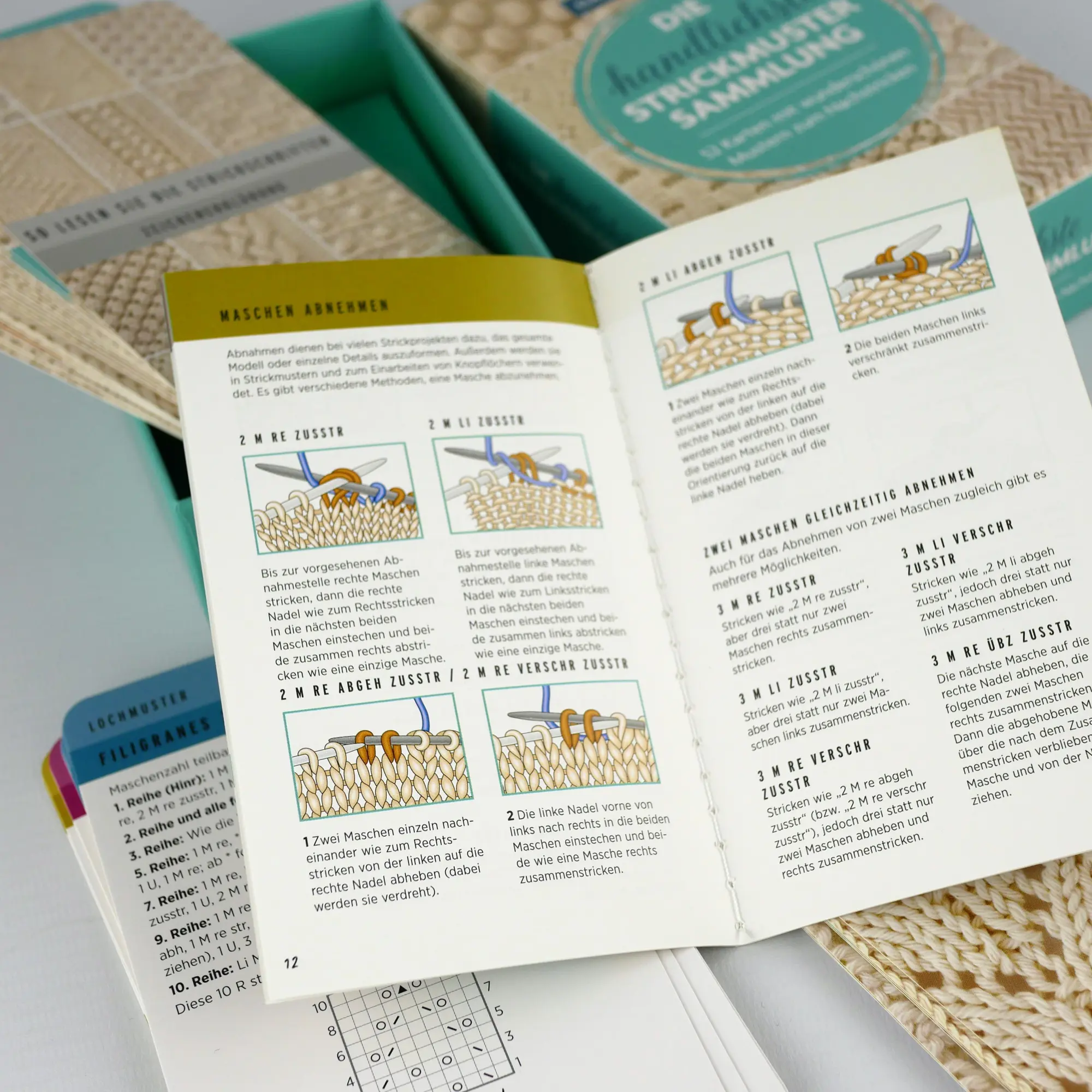 Bild: 9783747406465 | Die handlichste Strickmuster-Sammlung | Claire Crompton | Box | 52 S.