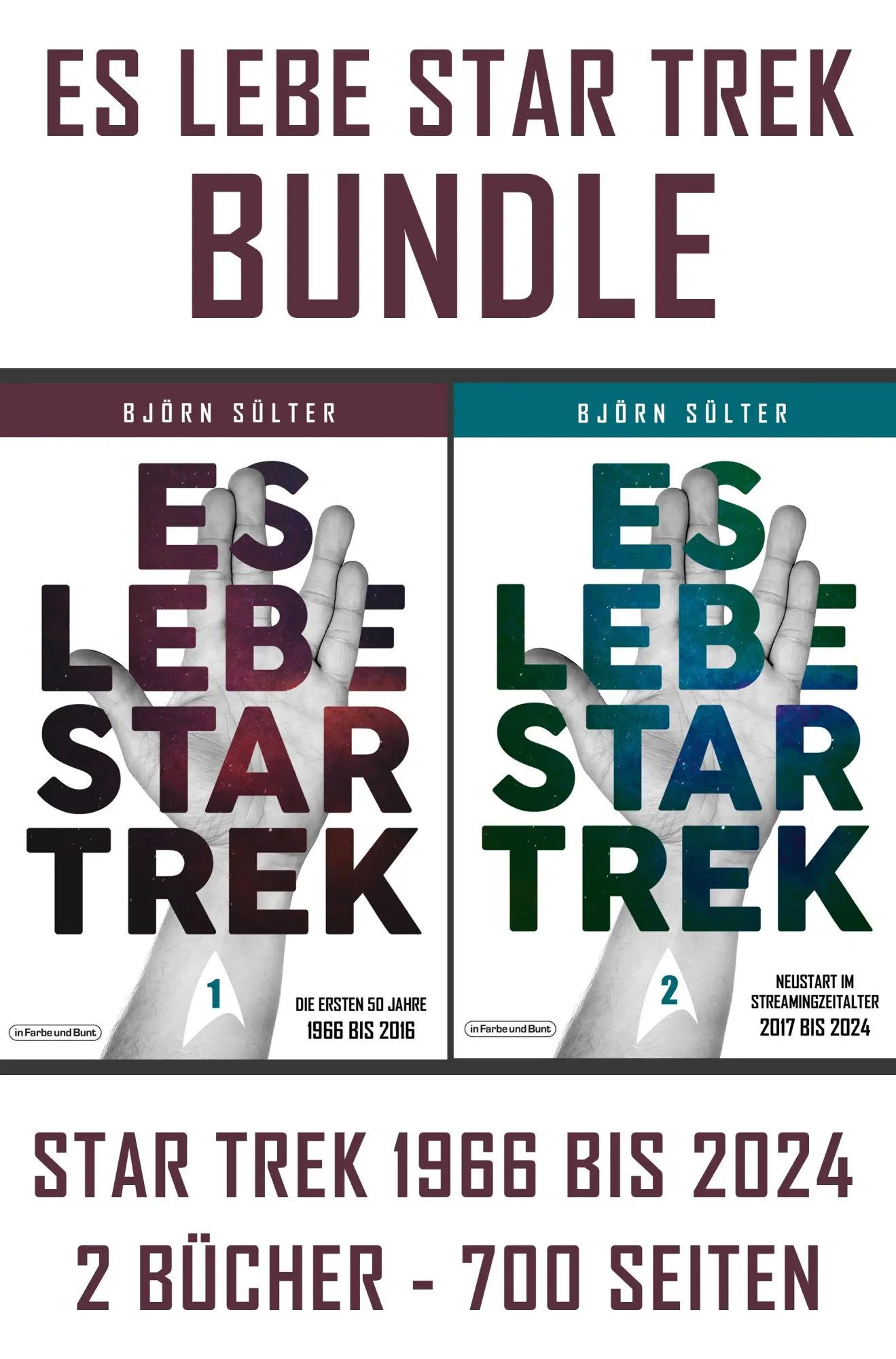 Cover: 9783959366465 | Es lebe Star Trek - Bundle (Band 1 und 2) | Björn Sülter | Taschenbuch