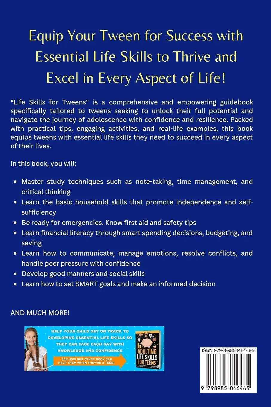 Rückseite: 9798985046465 | Life Skills for Tweens | Tory Hunt | Taschenbuch | Englisch | 2023