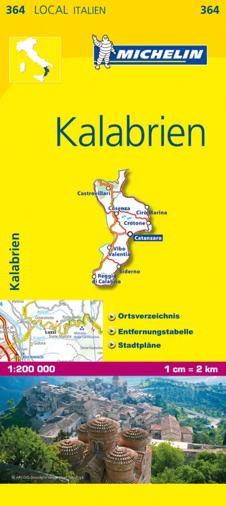 Cover: 9782067126565 | Michelin Karte Kalabrien | (Land-)Karte | Mehrfarbendruck. Gefalzt