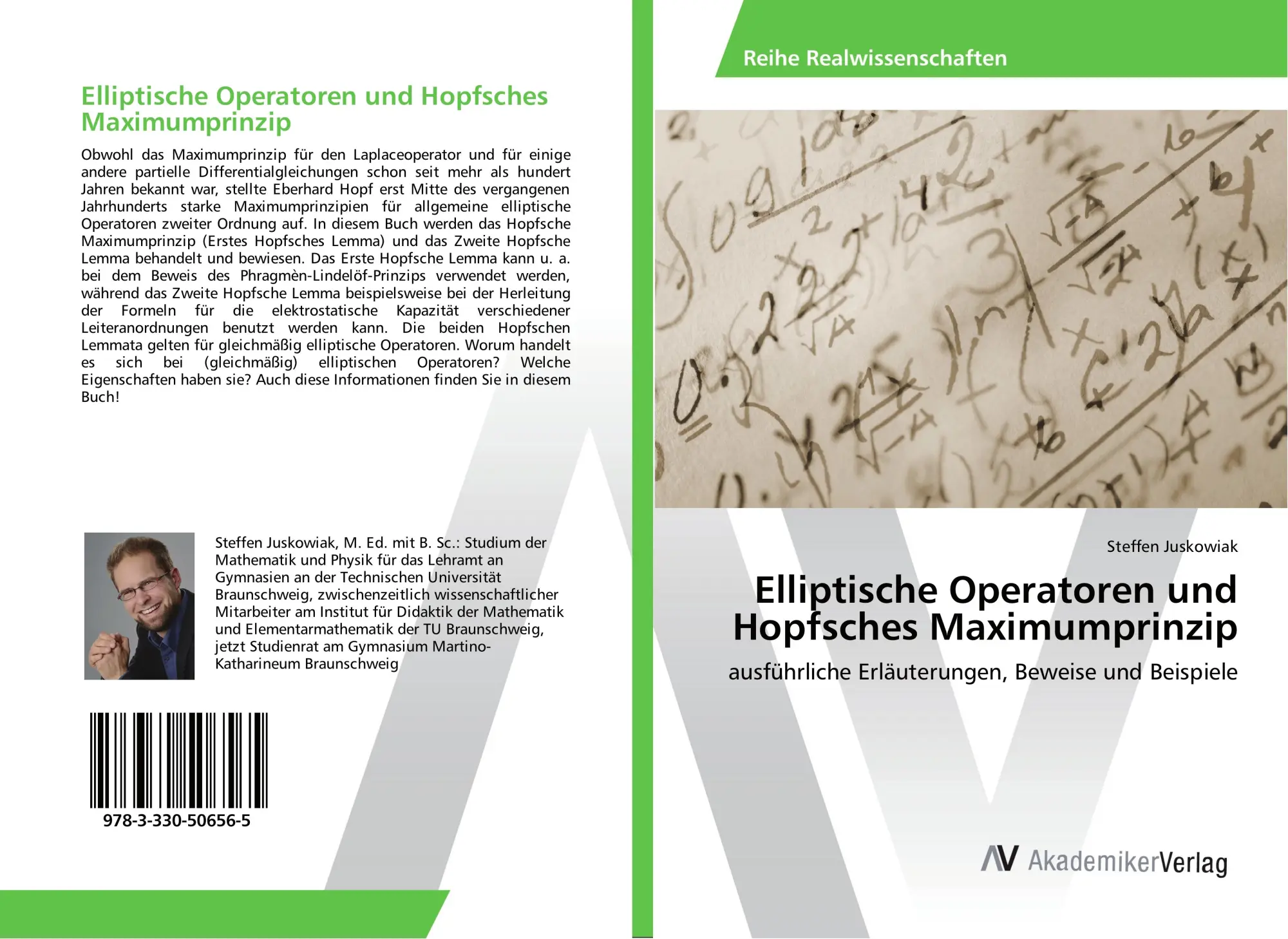 Cover: 9783330506565 | Elliptische Operatoren und Hopfsches Maximumprinzip | Juskowiak | Buch