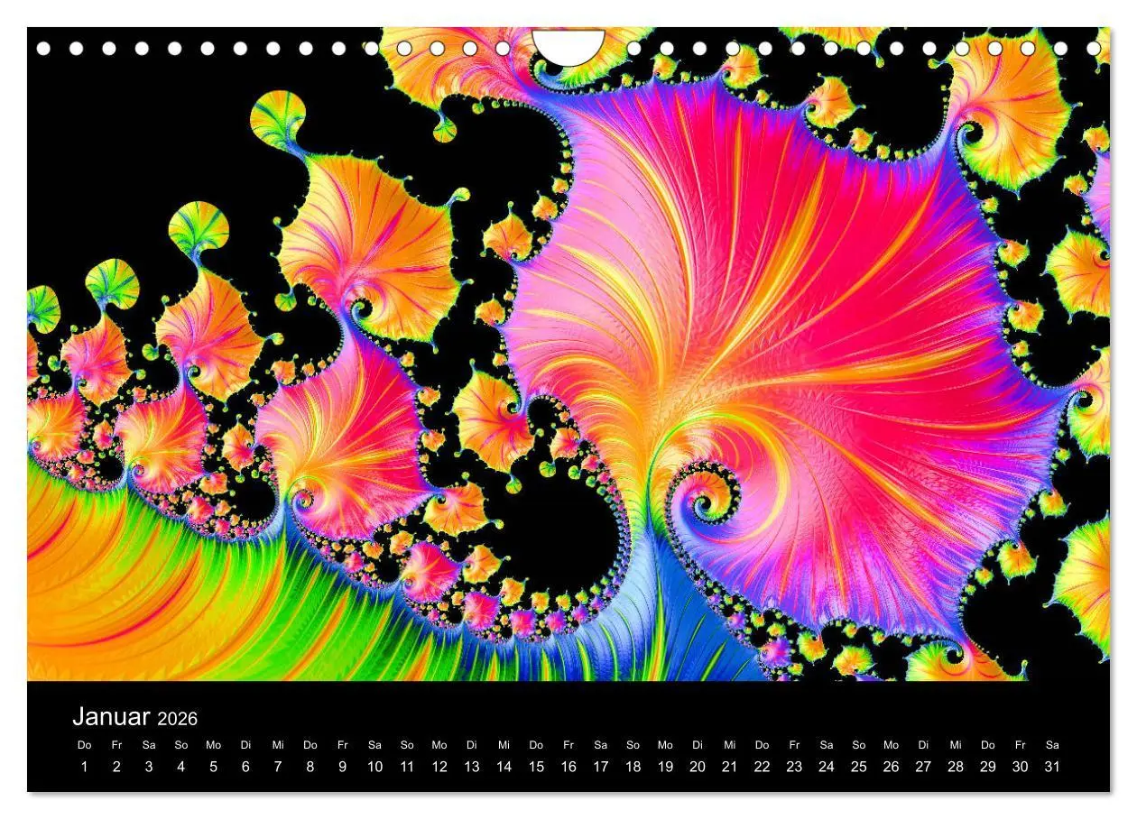 Bild: 9783457876565 | Fraktale - Farben - Formen 2026 (Wandkalender 2026 DIN A4 quer),...