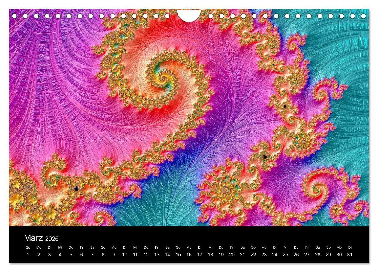 Bild: 9783457876565 | Fraktale - Farben - Formen 2026 (Wandkalender 2026 DIN A4 quer),...