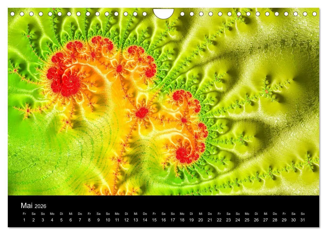 Bild: 9783457876565 | Fraktale - Farben - Formen 2026 (Wandkalender 2026 DIN A4 quer),...
