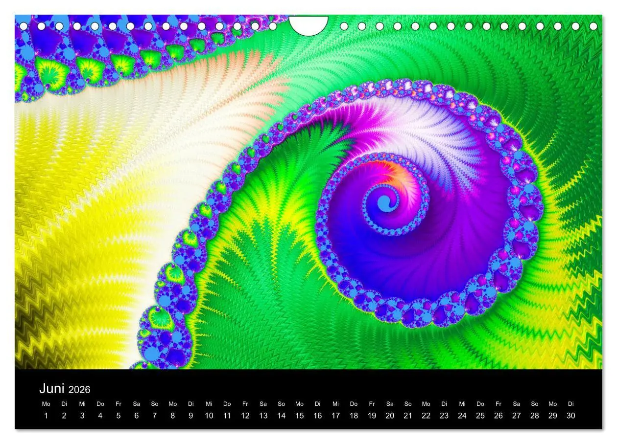 Bild: 9783457876565 | Fraktale - Farben - Formen 2026 (Wandkalender 2026 DIN A4 quer),...