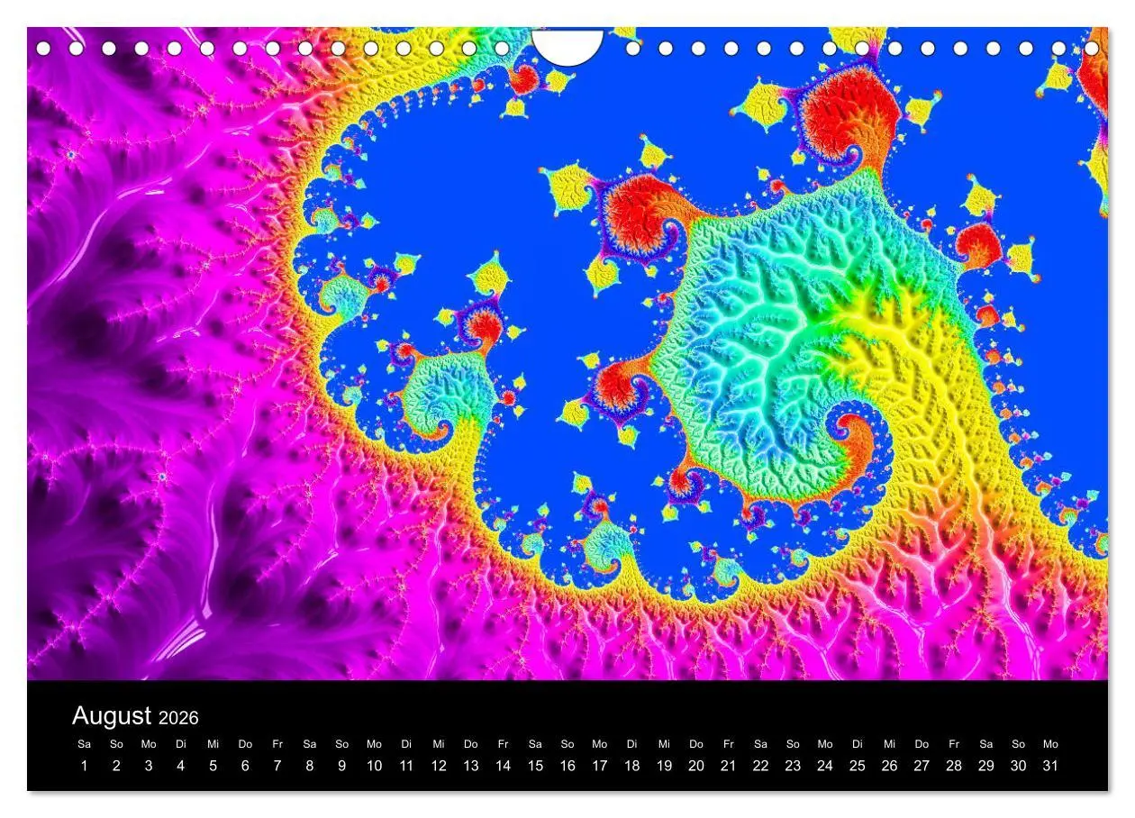 Bild: 9783457876565 | Fraktale - Farben - Formen 2026 (Wandkalender 2026 DIN A4 quer),...