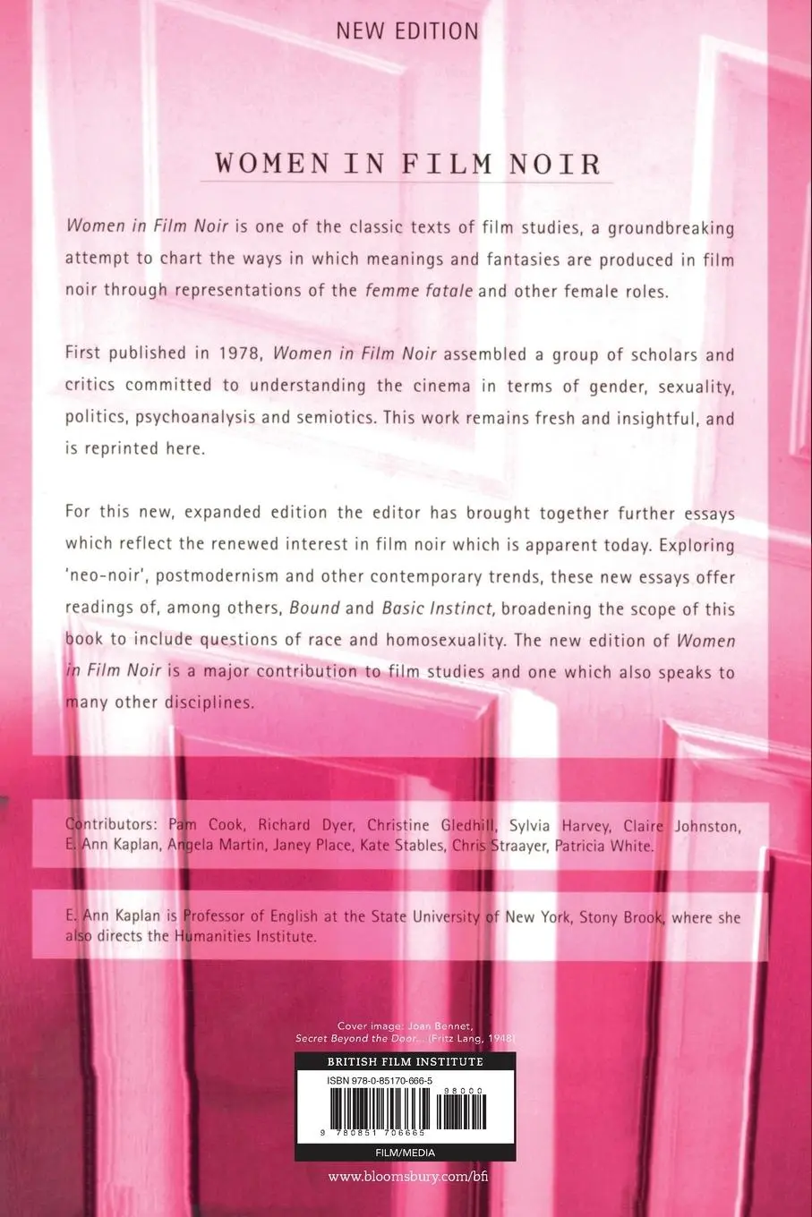 Rückseite: 9780851706665 | Women in Film Noir | E. Ann Kaplan | Taschenbuch | Englisch | 1998