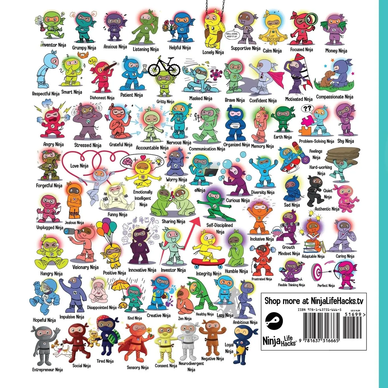 Rückseite: 9781637316665 | Social Ninja | A Children's Book About Making Friends | Mary Nhin