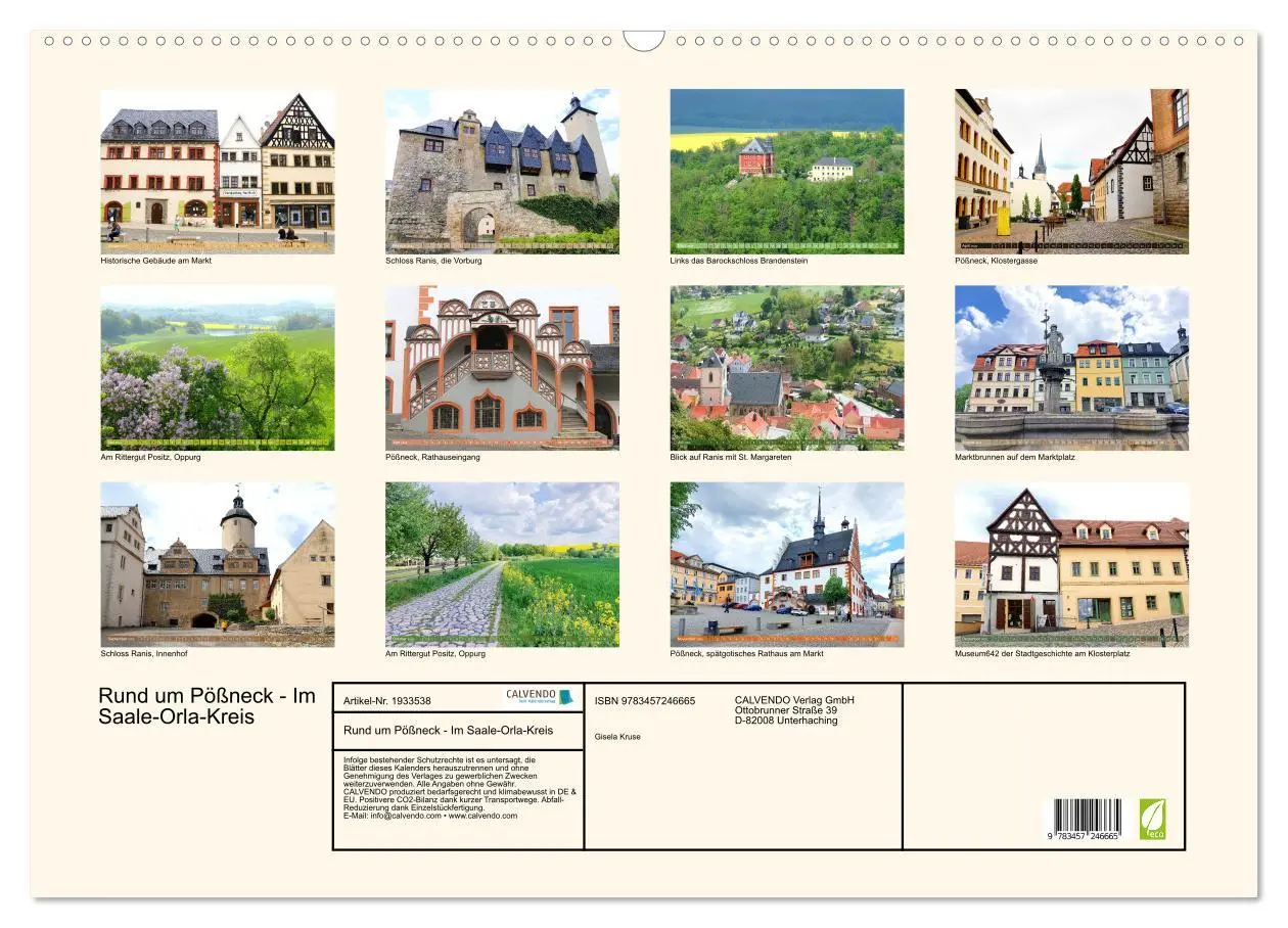 Bild: 9783457246665 | Rund um Pößneck - Im Saale-Orla-Kreis (Wandkalender 2026 DIN A2...