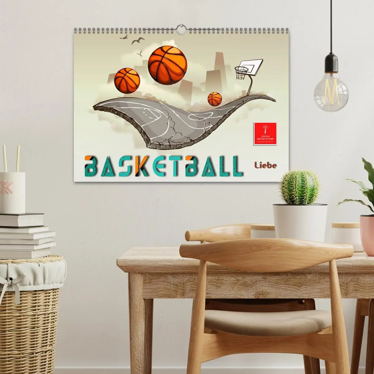 Bild: 9783457556665 | Basketball Liebe (Wandkalender 2026 DIN A3 quer), CALVENDO...