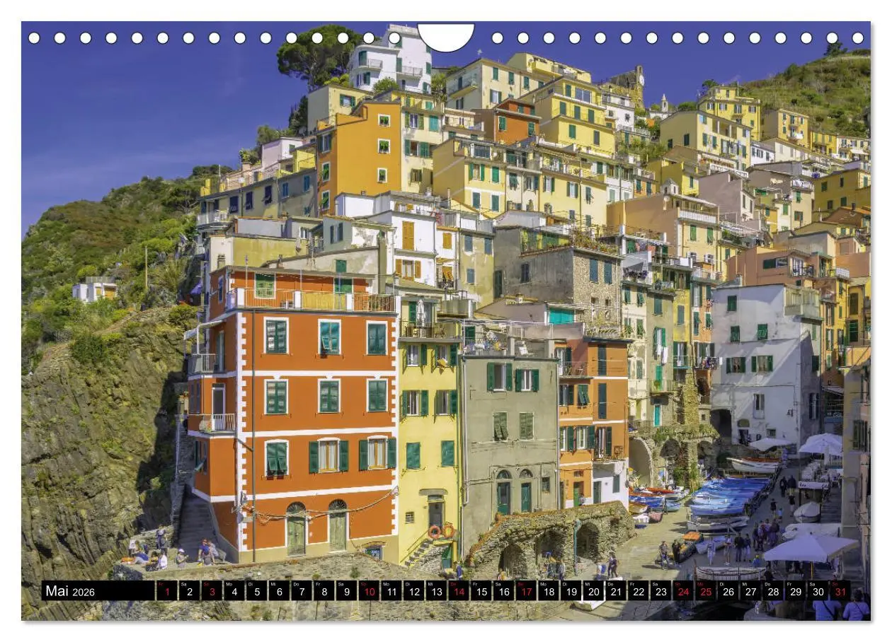 Bild: 9783457796665 | Bunte Woche in Ligurien (Wandkalender 2026 DIN A4 quer), CALVENDO...
