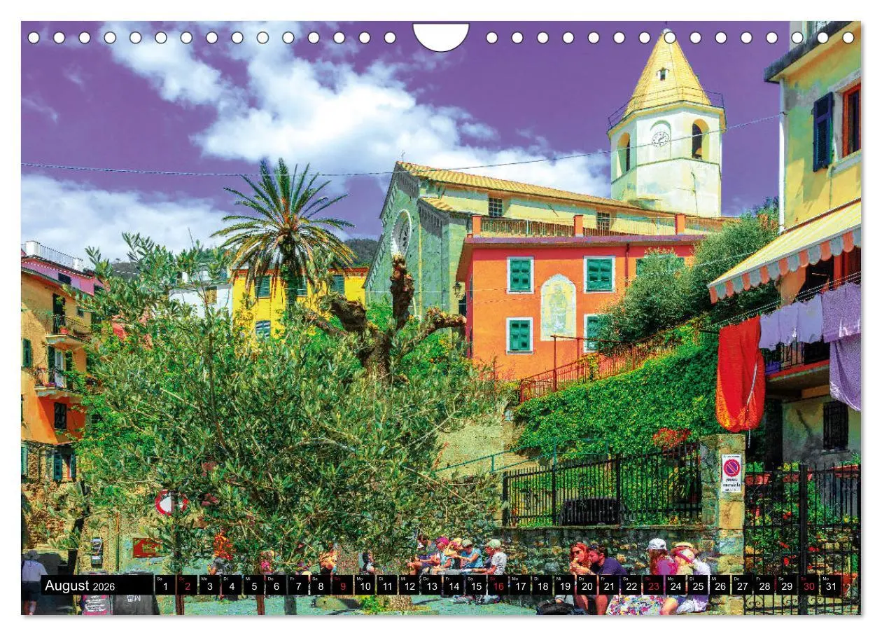 Bild: 9783457796665 | Bunte Woche in Ligurien (Wandkalender 2026 DIN A4 quer), CALVENDO...