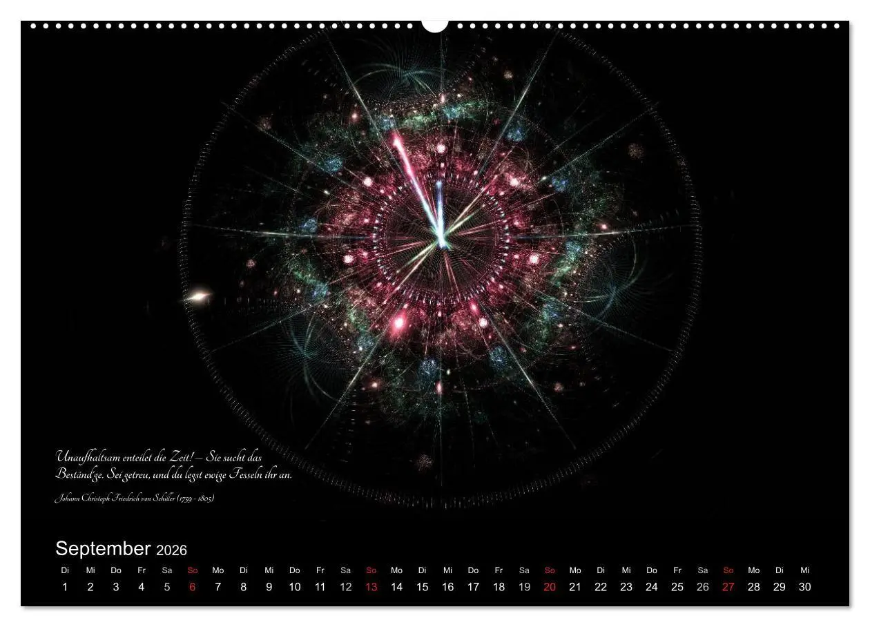 Bild: 9783516026665 | Zeit 2026 - Grafiken und Zitate (hochwertiger Premium Wandkalender...