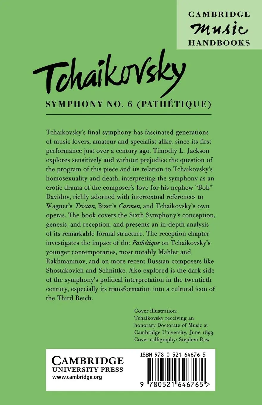 Rückseite: 9780521646765 | Tchaikovsky | Symphony No. 6 (Pathetique) | Timothy L. Jackson | Buch