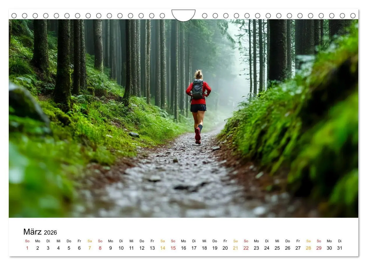 Bild: 9783457306765 | Trailrunning Power (Wandkalender 2026 DIN A4 quer), CALVENDO...
