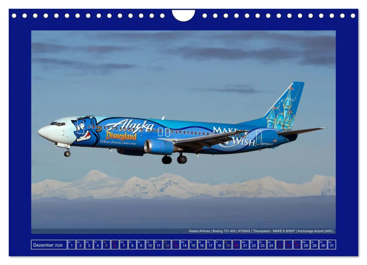 Bild: 9783457546765 | Bunte Airliner (Wandkalender 2026 DIN A4 quer), CALVENDO...