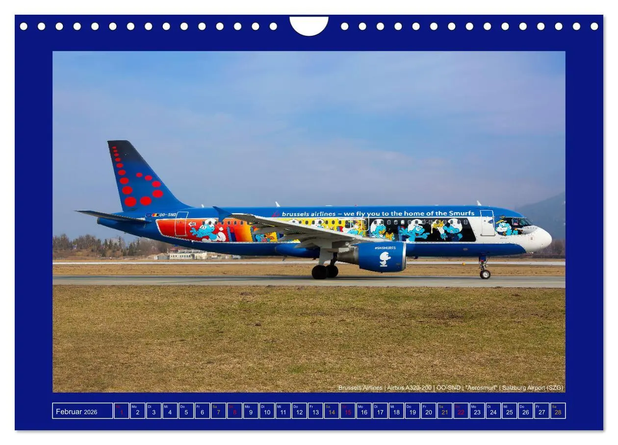 Bild: 9783457546765 | Bunte Airliner (Wandkalender 2026 DIN A4 quer), CALVENDO...