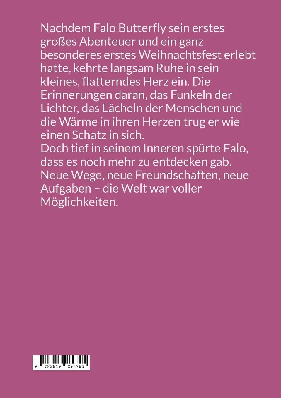 Rückseite: 9783819296765 | Falo Butterfly | Falo's neue magische Abenteuer | Groelz | Taschenbuch