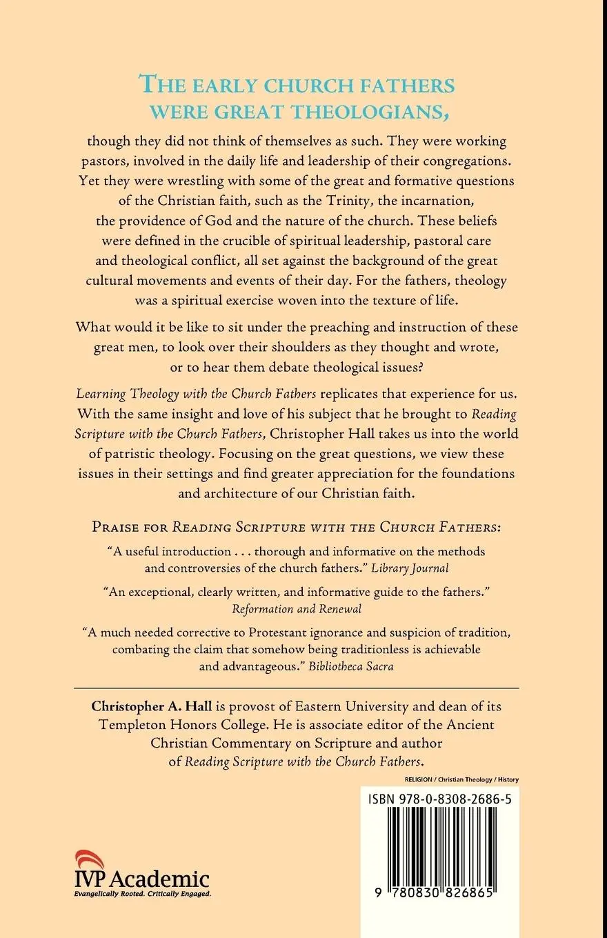 Rückseite: 9780830826865 | Learning Theology with the Church Fathers | Christopher A. Hall | Buch