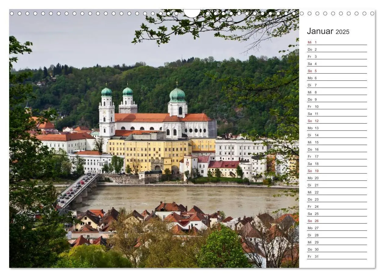 Bild: 9783435516865 | Pittoreskes Passau (Wandkalender 2025 DIN A3 quer), CALVENDO...