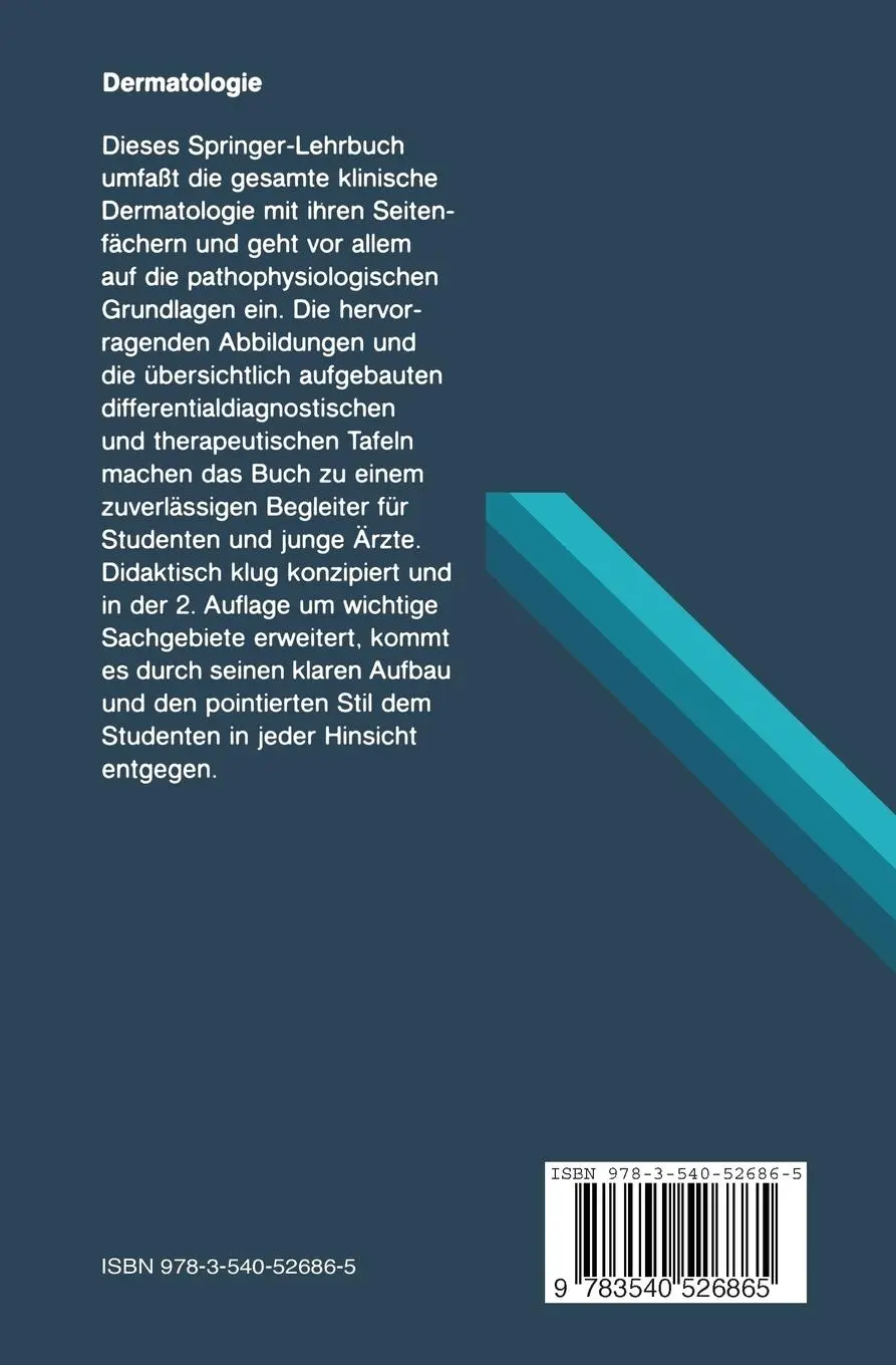 Rückseite: 9783540526865 | Dermatologie | Peter Fritsch | Taschenbuch | xx | Deutsch | 1990