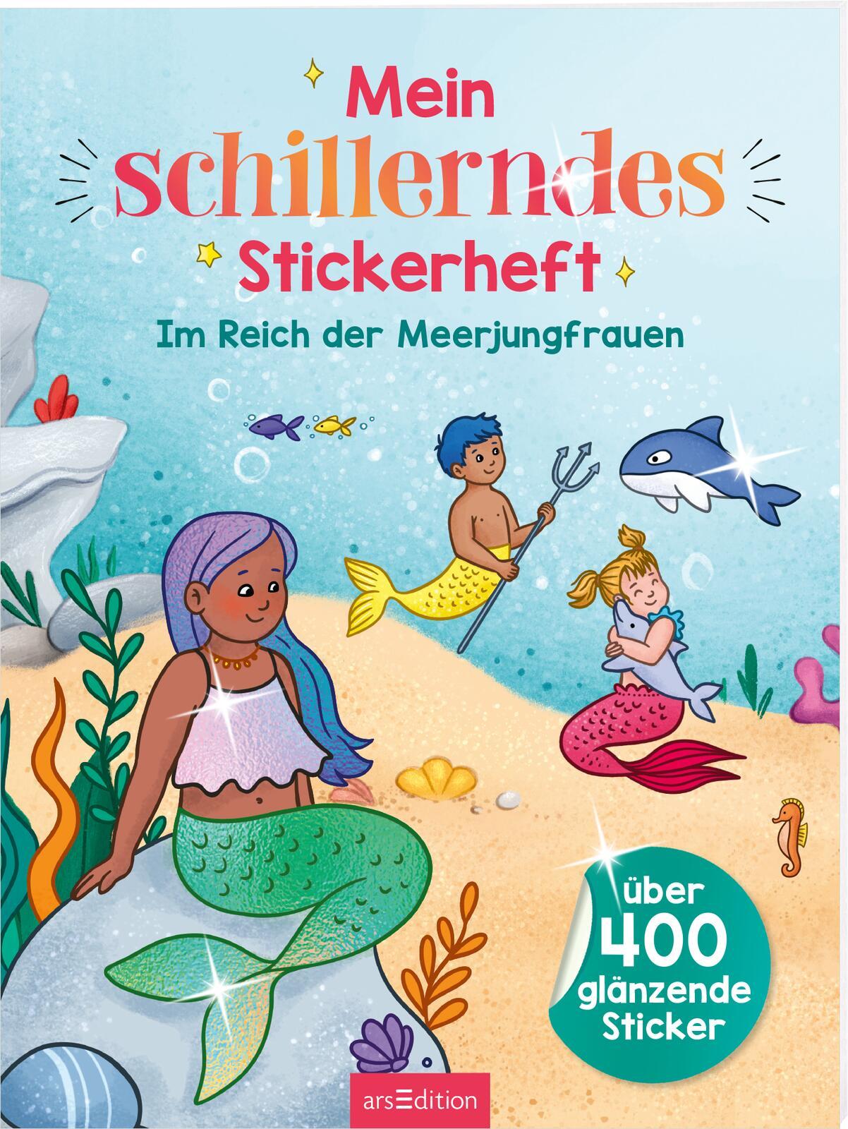 Cover: 9783845856865 | Mein schillerndes Stickerheft - Im Reich der Meerjungfrauen | Zippel
