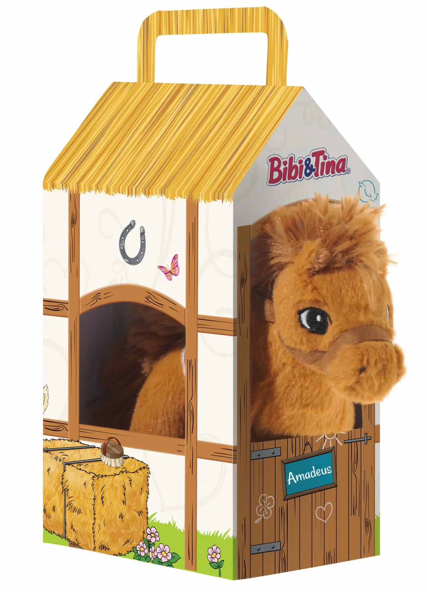Cover: 4001750636965 | BIBI &amp; TINA GRS Pferd Amadeus im Stall (Plüsch, 17cm) | Bibi und Tina