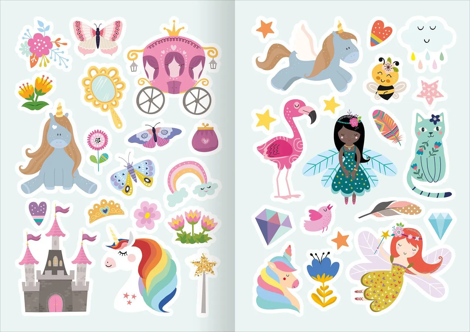 Bild: 4014489136965 | Diamant-Stickerspaß Feen | 150 Sticker mit Diamanten verzieren | 16 S.
