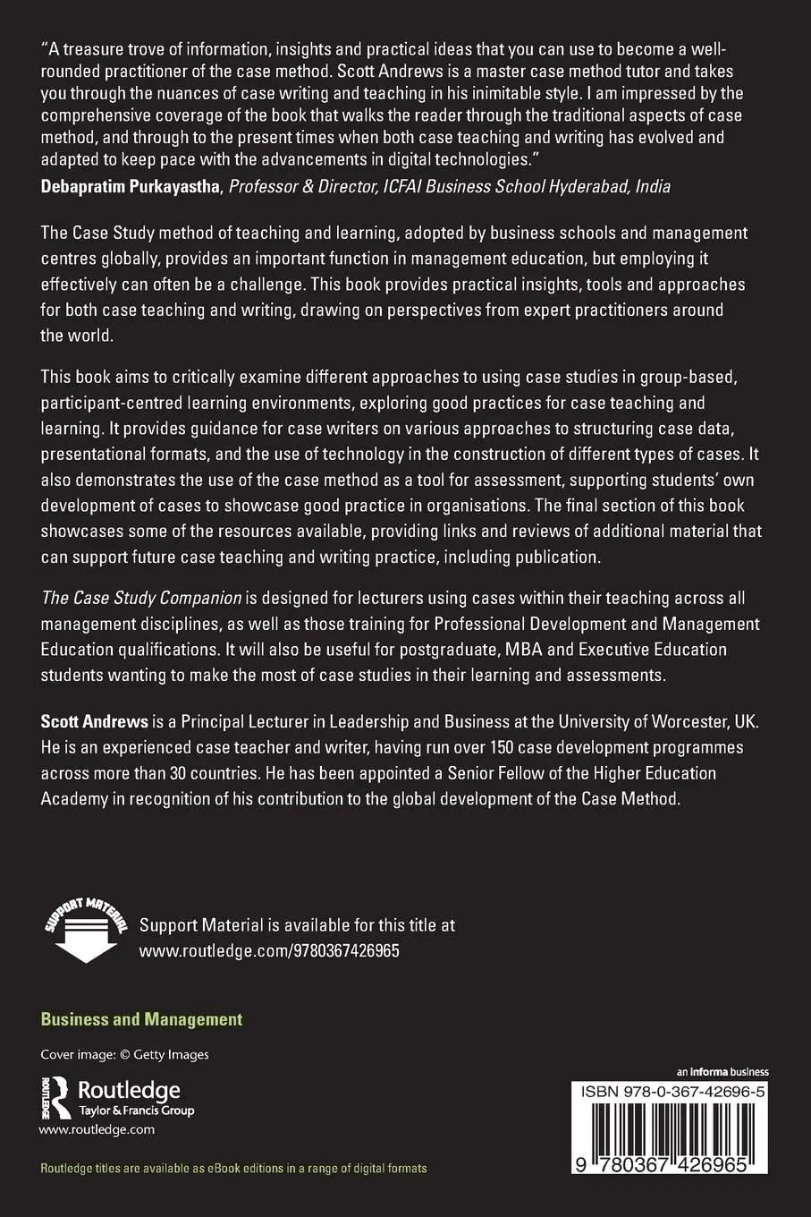 Rückseite: 9780367426965 | The Case Study Companion | Scott Andrews | Taschenbuch | Englisch