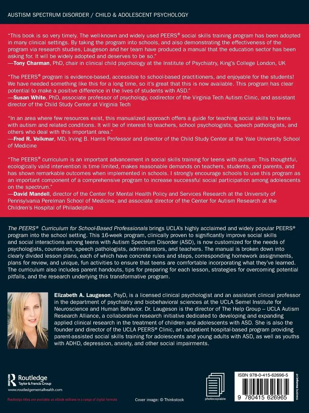 Rückseite: 9780415626965 | The PEERS Curriculum for School-Based Professionals | Laugeson | Buch