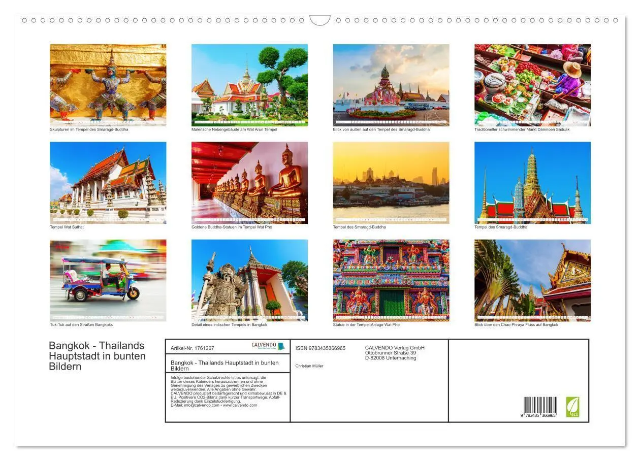 Bild: 9783435366965 | Bangkok - Thailands Hauptstadt in bunten Bildern (Wandkalender 2025...