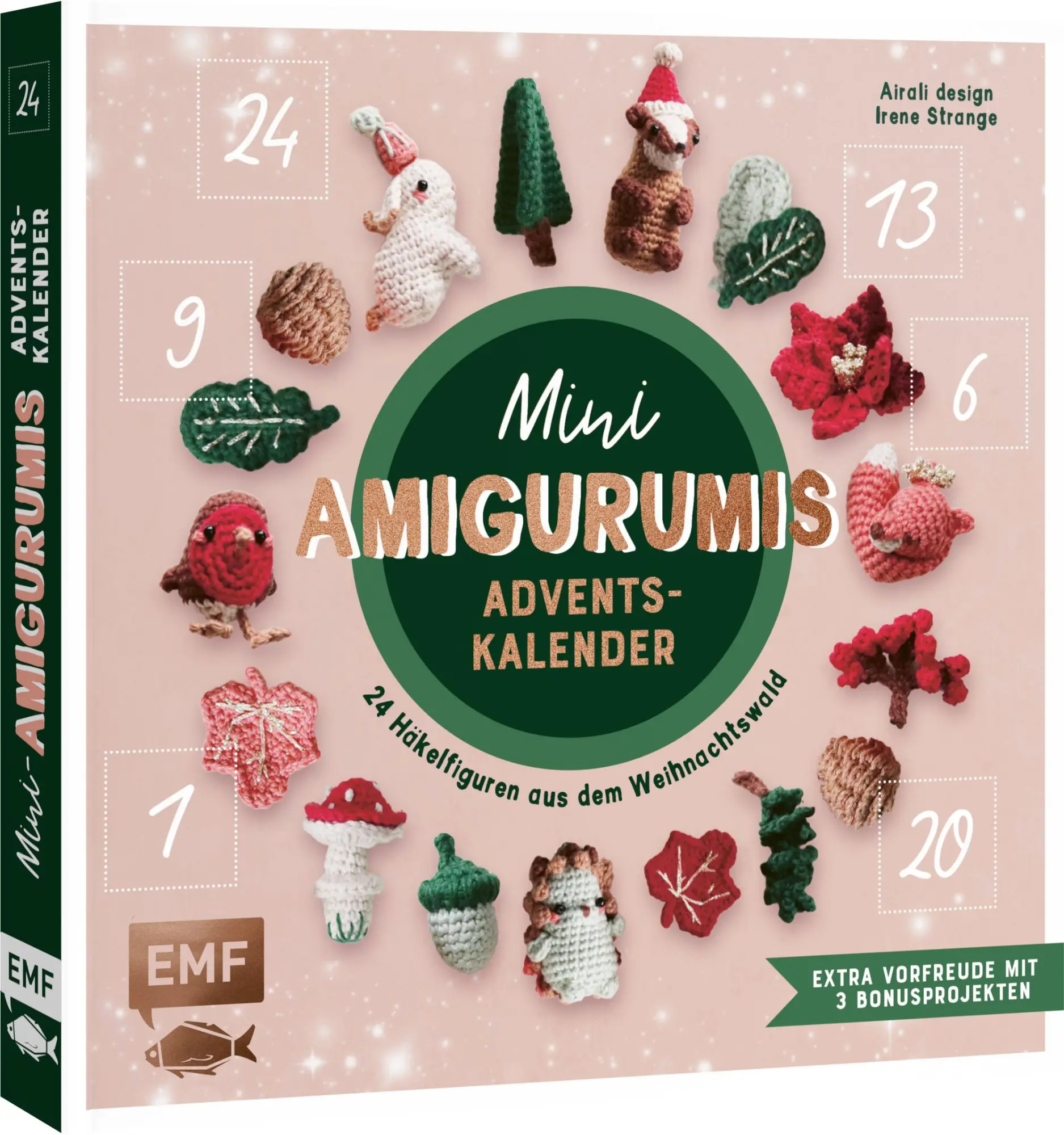 Cover: 9783745926965 | Mini-Amigurumis Adventskalender - Weihnachten im Wald | Caliri (u. a.)
