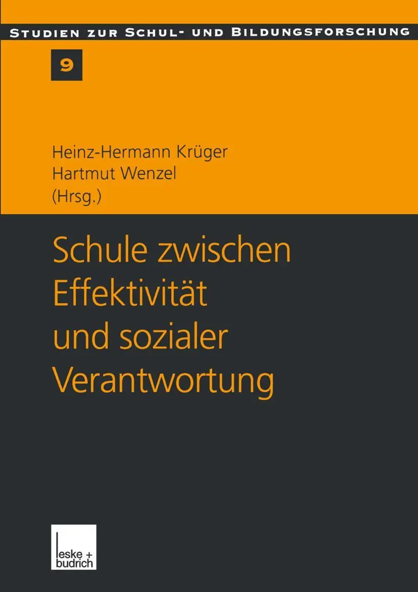 Cover: 9783810026965 | Schule zwischen Effektivität und sozialer Verantwortung | Taschenbuch
