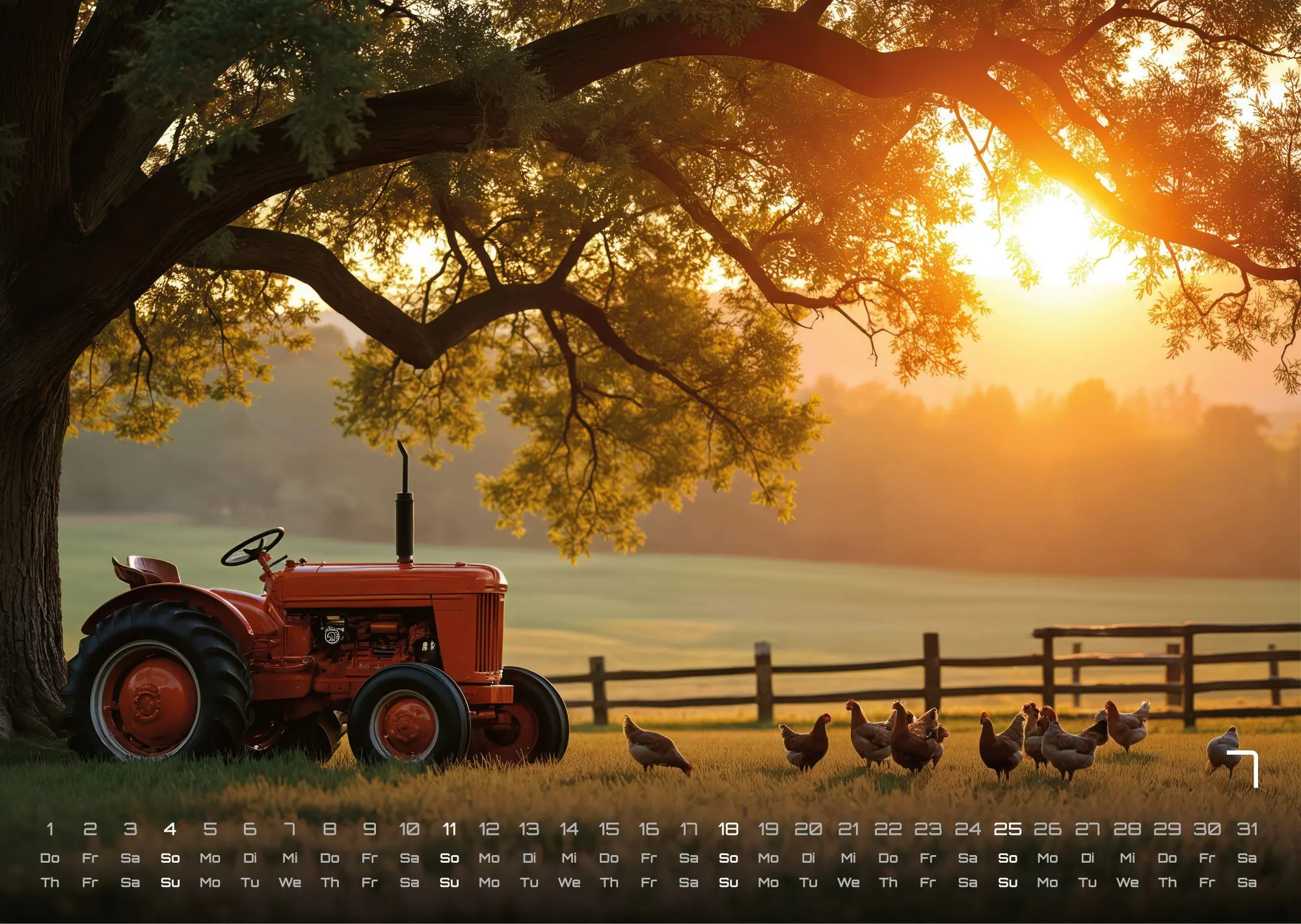 Bild: 9783986736965 | Landmaschinen - Traktor - 2027 - Kalender DIN A3 | GP-Fever. de | 2027