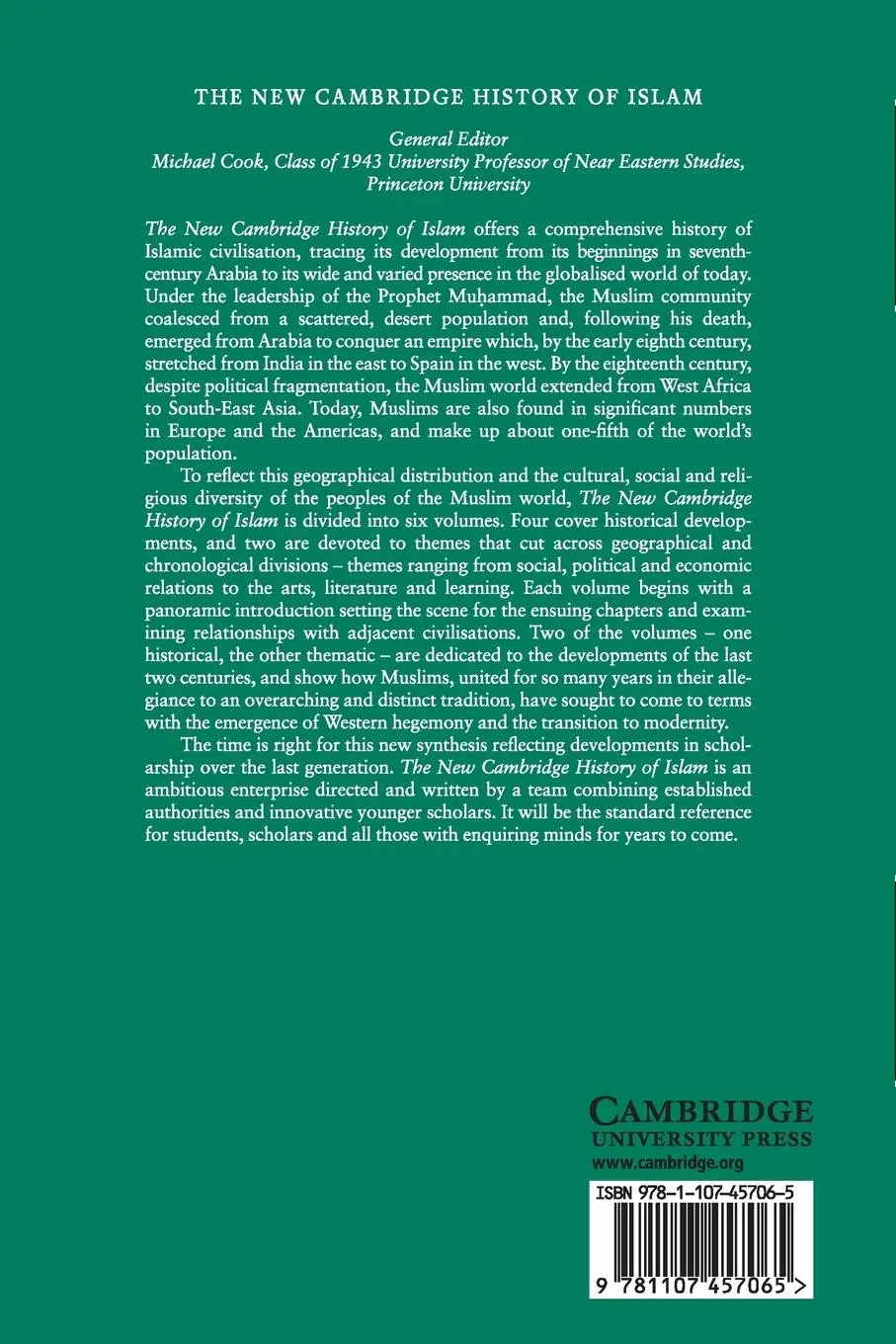 Rückseite: 9781107457065 | The New Cambridge History of Islam | Francis Robinson | Taschenbuch