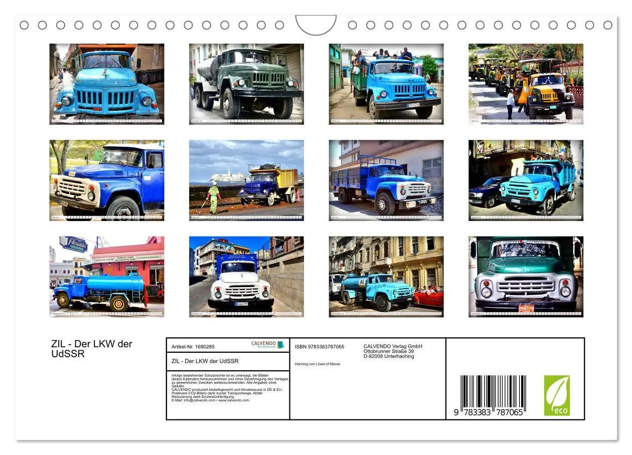 Bild: 9783383787065 | ZIL - Der LKW der UdSSR (Wandkalender 2025 DIN A4 quer), CALVENDO...