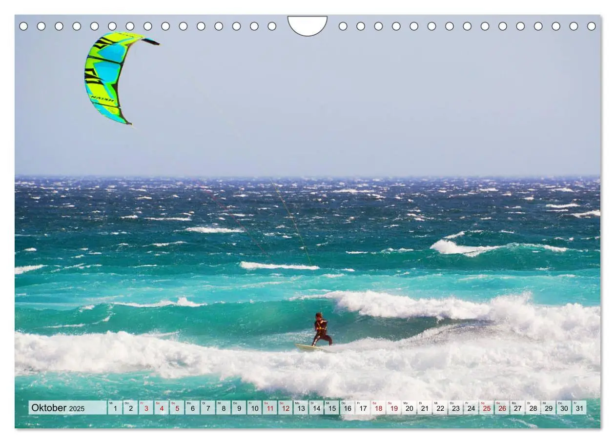 Bild: 9783435327065 | Kitesurfen - Action pur (Wandkalender 2025 DIN A4 quer), CALVENDO...