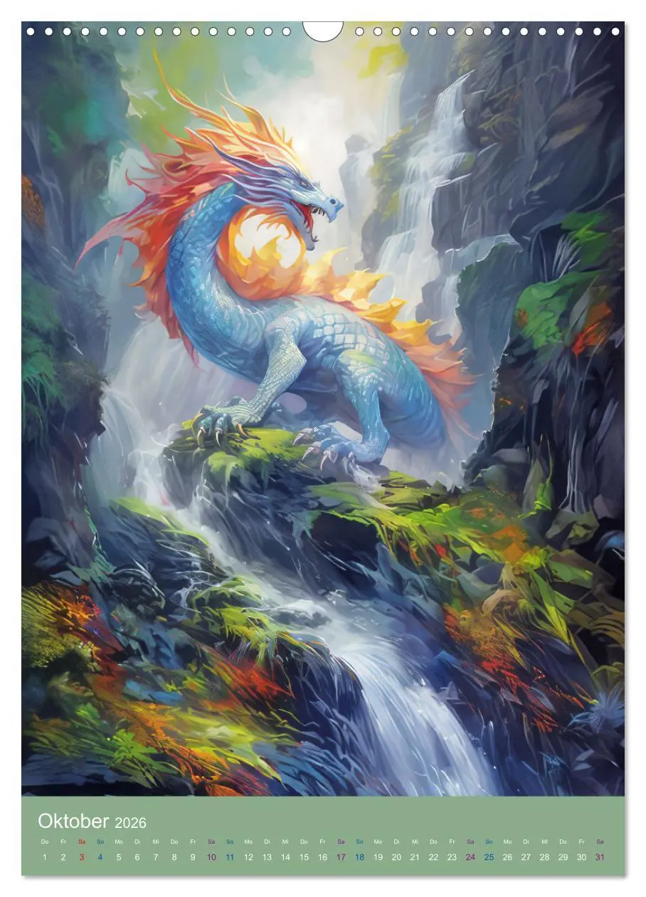 Bild: 9783516297065 | Sagenland der Drachen (Wandkalender 2026 DIN A3 hoch), CALVENDO...