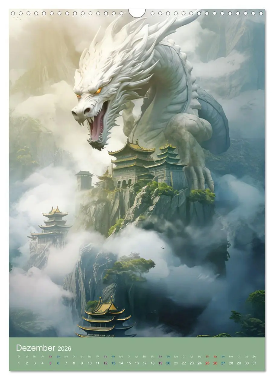 Bild: 9783516297065 | Sagenland der Drachen (Wandkalender 2026 DIN A3 hoch), CALVENDO...
